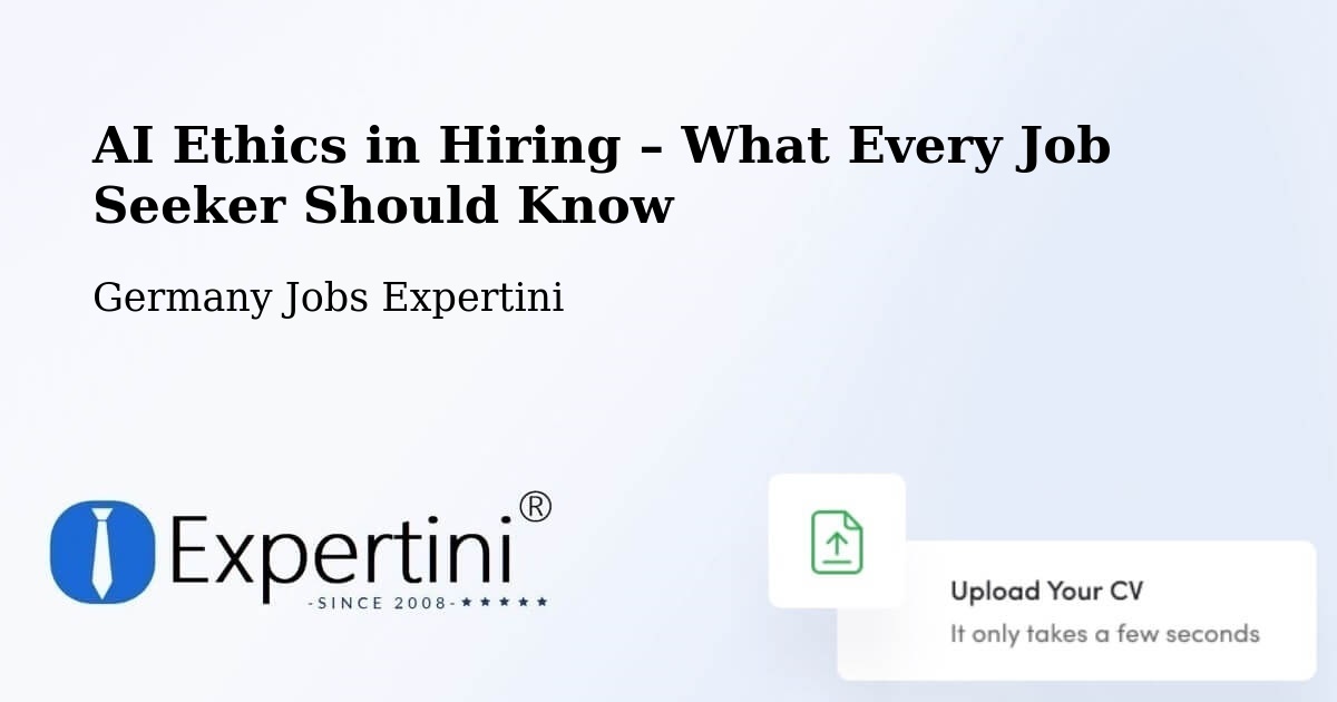 AI Ethics in Recruitment & Hiring – Wang - Wang, Germany Jobs Expertini