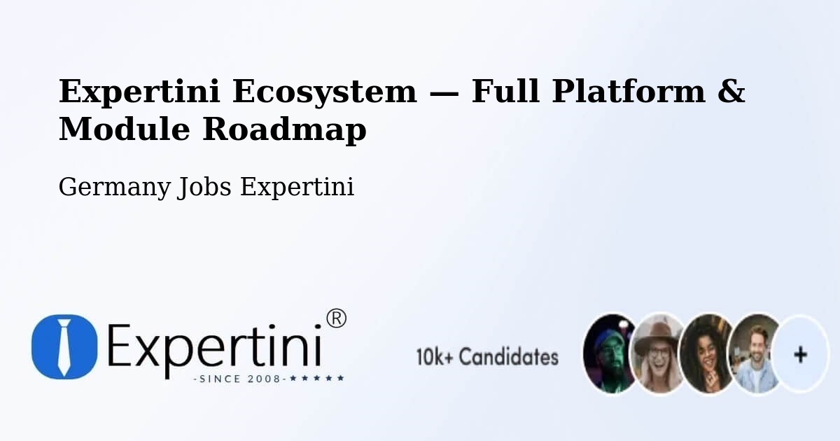 Expertini Ecosystem — Full Platform & Module Roadmap – Wang